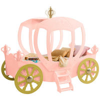 Kinderbett - Pink/Weiß, LIFESTYLE, Holz/Holzwerkstoff (90/180cm) - Livetastic