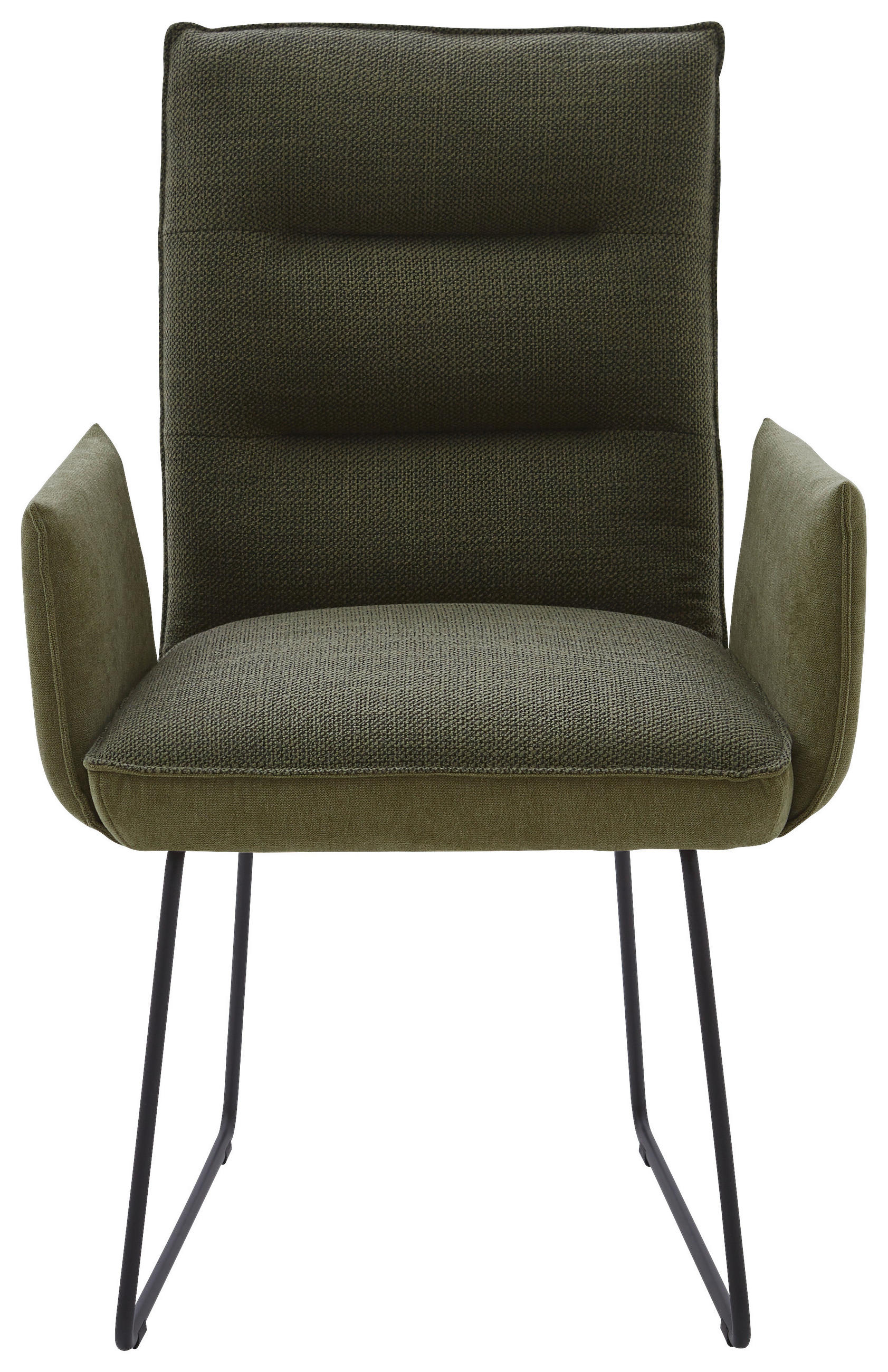 ARMLEHNSTUHL  in Stahl Flachgewebe  - Schwarz/Grün, Design, Textil/Metall (59/93/59cm) - Dieter Knoll