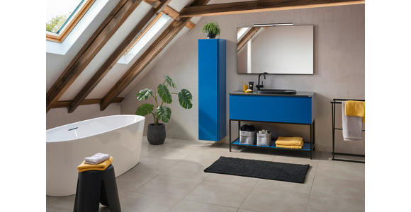BADEZIMMER in 120 cm - Dunkelblau, Design, Glas/Holzwerkstoff (120cm) - Dieter Knoll