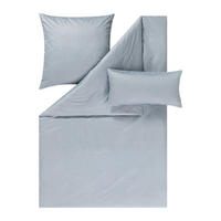 BETTWÄSCHESET 2-teilig Paul Interlock-Jersey, Makosatin 160/210 cm  - Grau, Basics, Textil (160/210cm) - Estella