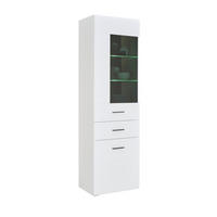 VITRIN antracit, fehér  - antracit/fehér, Basics, műanyag/faalapú anyag (60/206,2/41,6cm) - Hom`in
