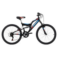 MOUNTAINBIKE 24 Zoll Kinder  - Rot/Schwarz, Basics, Metall (124 /64/18 cm) - Atrigo
