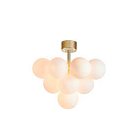 HÄNGELEUCHTE 56/51 cm   - Goldfarben/Weiß, Basics, Glas/Metall (56/51cm) - Markslöjd