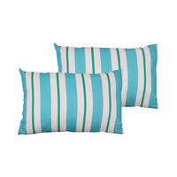 ZIERKISSENSET 2-teilig 40/60 cm  - Blau/Weiß, Basics, Textil (40/60cm)