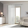 ÖSENVORHANG halbtransparent  - Weiß, KONVENTIONELL, Textil (140/245cm) - Esposa