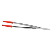 KUCHYNSKÁ PINZETA - strieborná/červená, Basics, kov/plast (33.4/5.5/5.8cm) - Tescoma