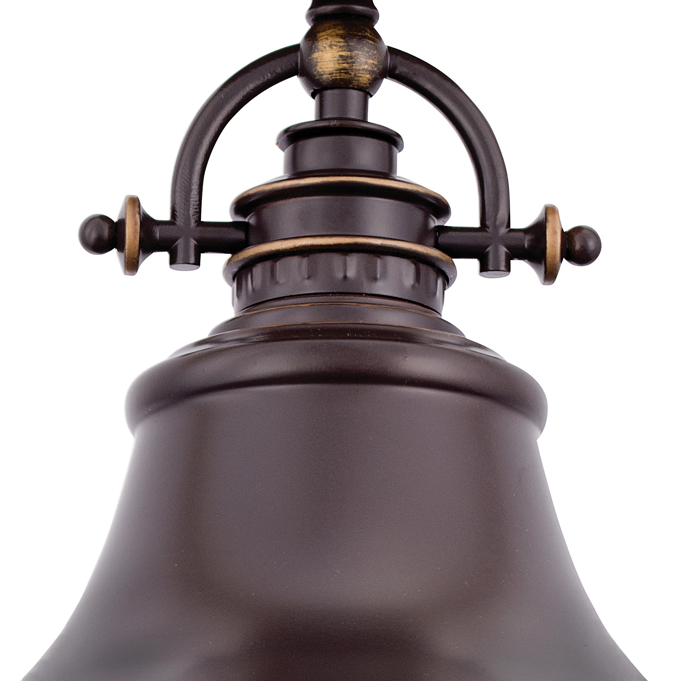 HÄNGELEUCHTE Elstead Emery 28.4/37.7 cm   - Bronzefarben, Design, Glas/Metall (28.4/37.7cm) - Elstead Lighting