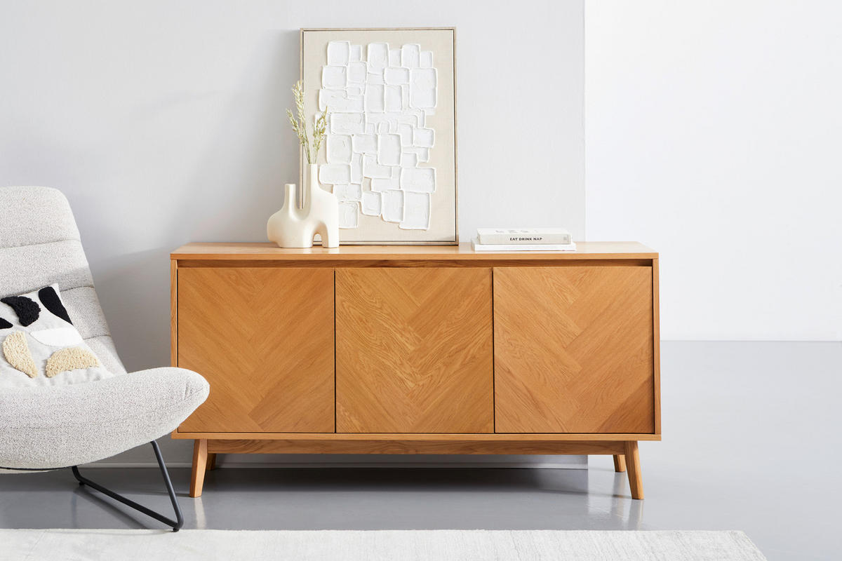 SIDEBOARD 150/75/40 cm  - Eichefarben, KONVENTIONELL, Holz/Holzwerkstoff (150/75/40cm) - MID.YOU