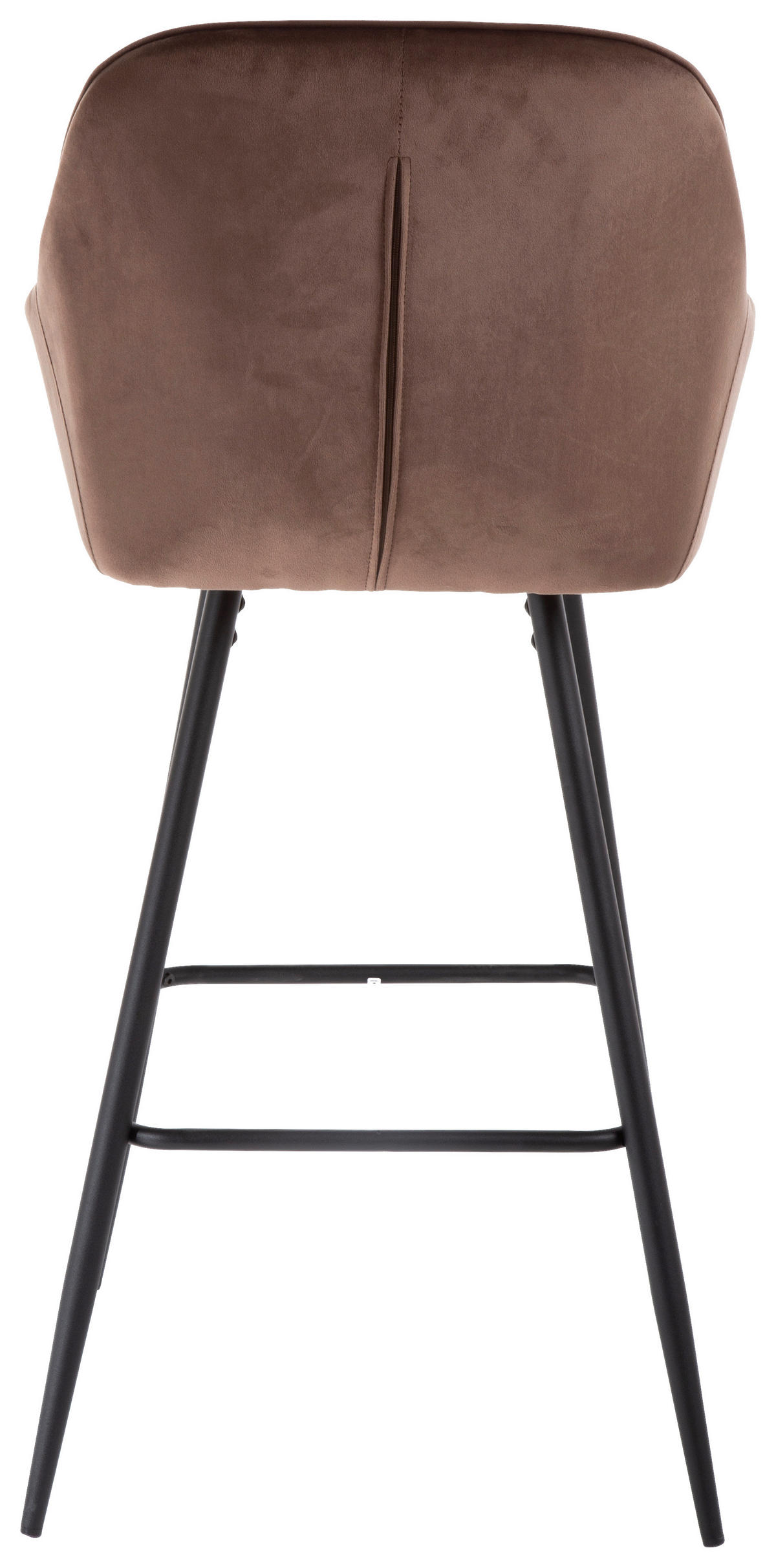 BAROVÁ STOLIČKA, hnedá - hnedá/čierna, Design, kov/textil (55/107/53cm) - Carryhome