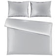 BETTWÄSCHE TANJA Satin 200/200 cm  - Silberfarben, Basics, Textil (200/200cm) - Novel