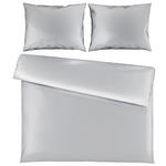 BETTWÄSCHE TANJA Satin 200/200 cm  - Silberfarben, Basics, Textil (200/200cm) - Novel