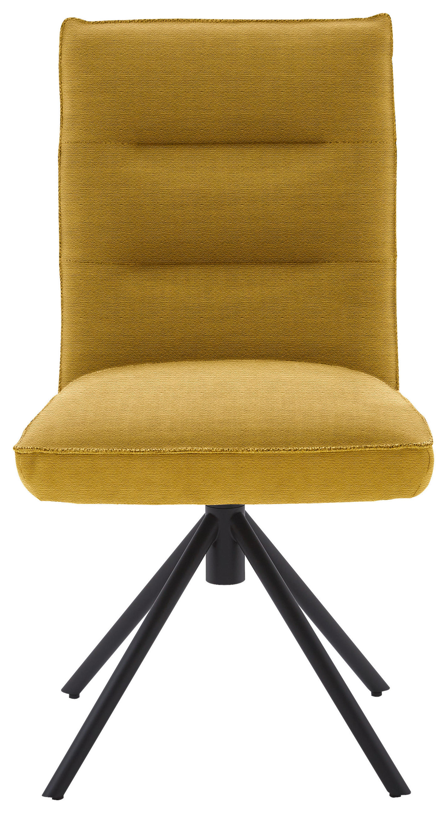STUHL  in Flachgewebe  - Gelb/Schwarz, Design, Textil/Metall (49/93/59cm) - Dieter Knoll