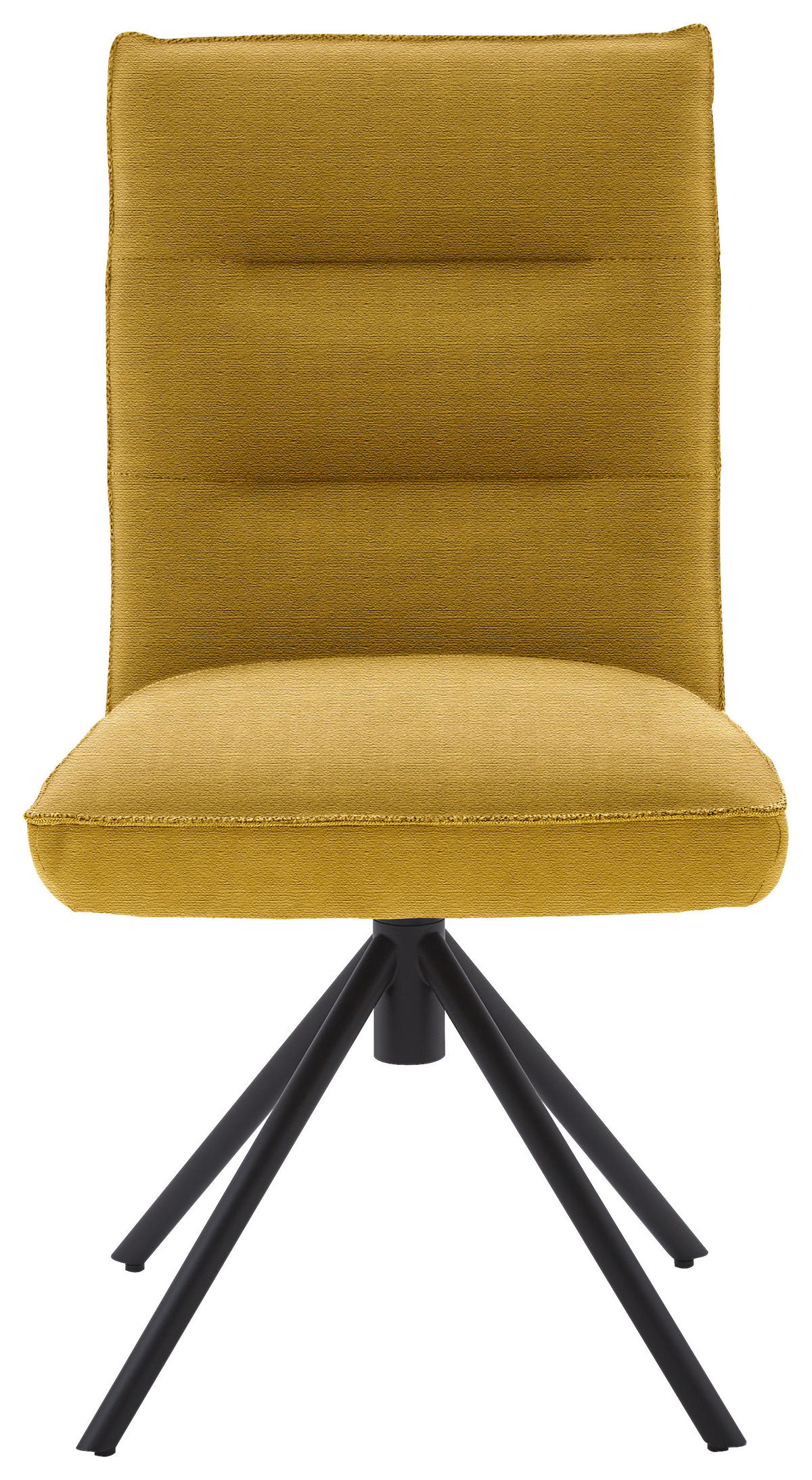 STUHL  in Flachgewebe  - Gelb/Schwarz, Design, Textil/Metall (49/93/59cm) - Dieter Knoll