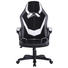 GAMINGSTUHL - Schwarz/Weiß, Design, Kunststoff/Textil (64,5/112-122/69cm) - Carryhome GAMINGSTUHL - Schwarz/Weiß, Design, Kunststoff/Textil (64,5/112-122/69cm) - Carryhome