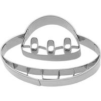 KEKSAUSSTECHFORM - Edelstahlfarben, Basics, Metall (5,5/3,5/2,2cm) - Birkmann