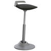 BÜROHOCKER Grau, Schwarz  - Schwarz/Grau, Basics, Textil/Metall (38/51-84/38cm) - Aeris
