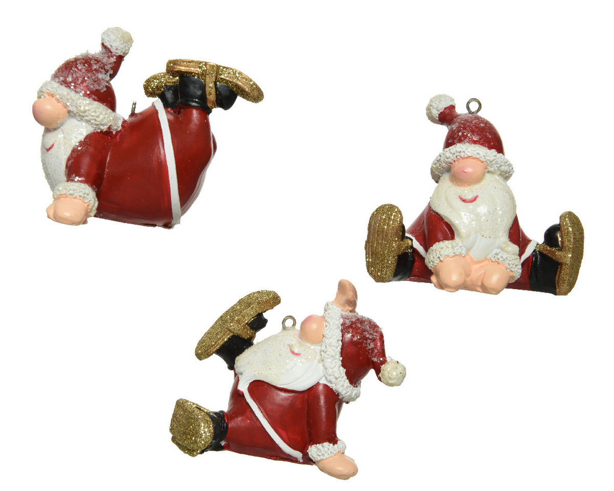 FIGURINĂ DE CRĂCIUN - alb/roșu, Konventionell