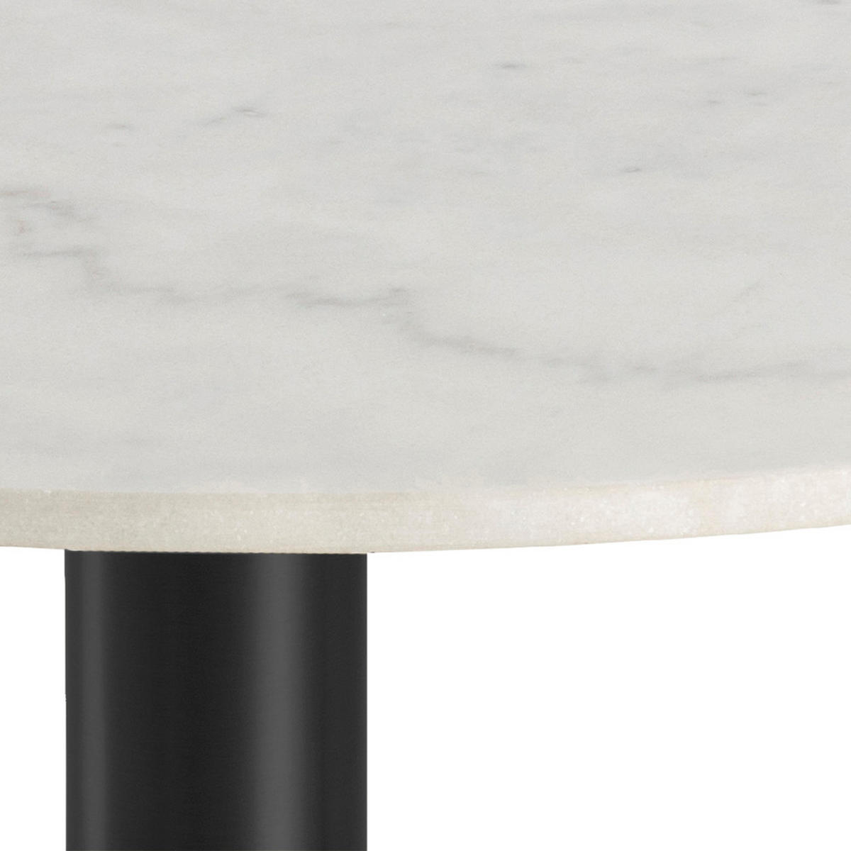ESSTISCH in Stein  - Schwarz/Weiß, Trend, Stein/Metall (105/105/75cm) - Ambia Home