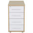 ANSTELLCONTAINER Sonoma Eiche, Weiß - Silberfarben/Schwarz, Design, Kunststoff (43,8/75,6/80cm) - Voleo ANSTELLCONTAINER Sonoma Eiche, Weiß - Silberfarben/Schwarz, Design, Kunststoff (43,8/75,6/80cm) - Voleo