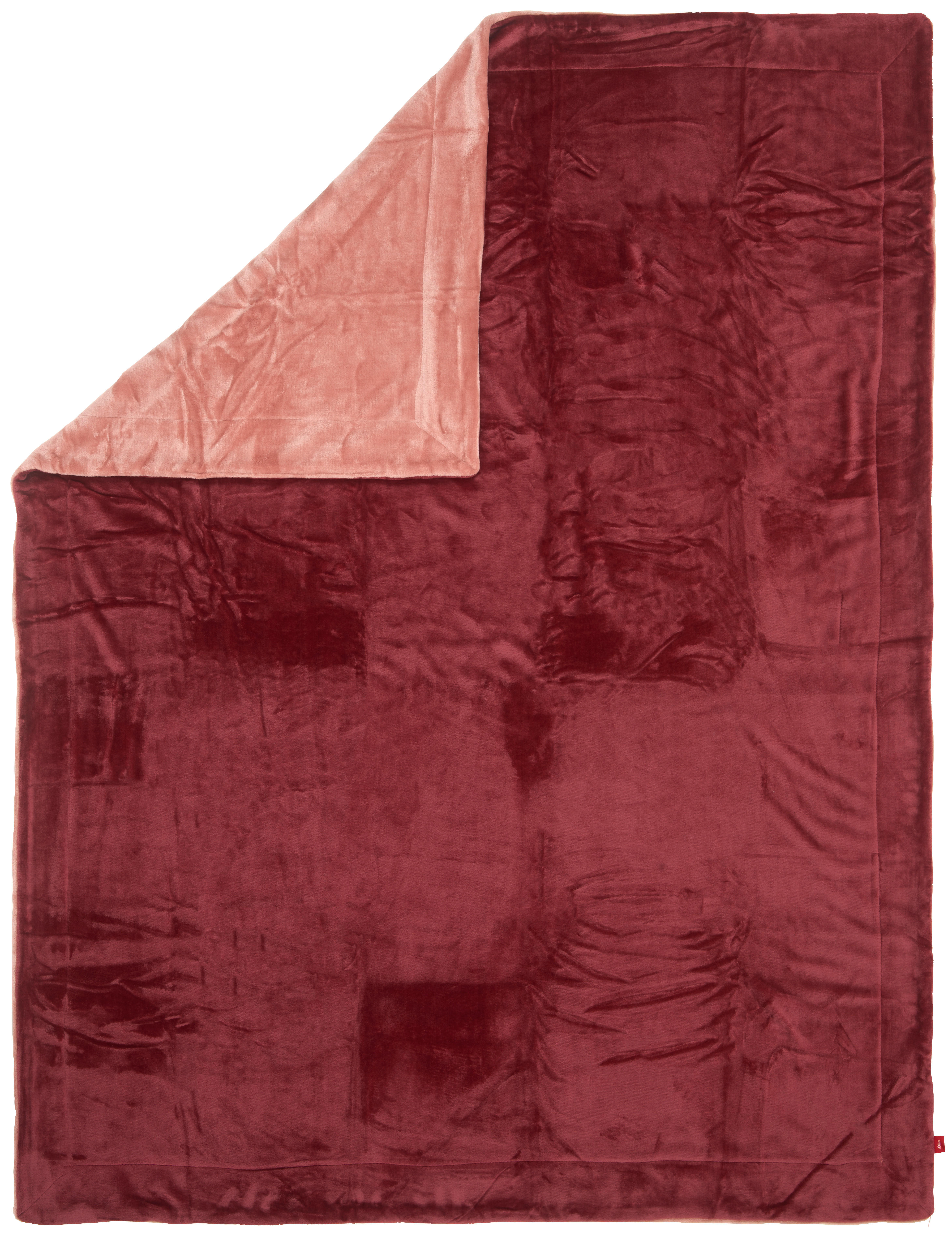 DECKE Double Soft 150/200 cm  - Bordeaux/Rot, KONVENTIONELL, Textil (150/200cm) - S. Oliver