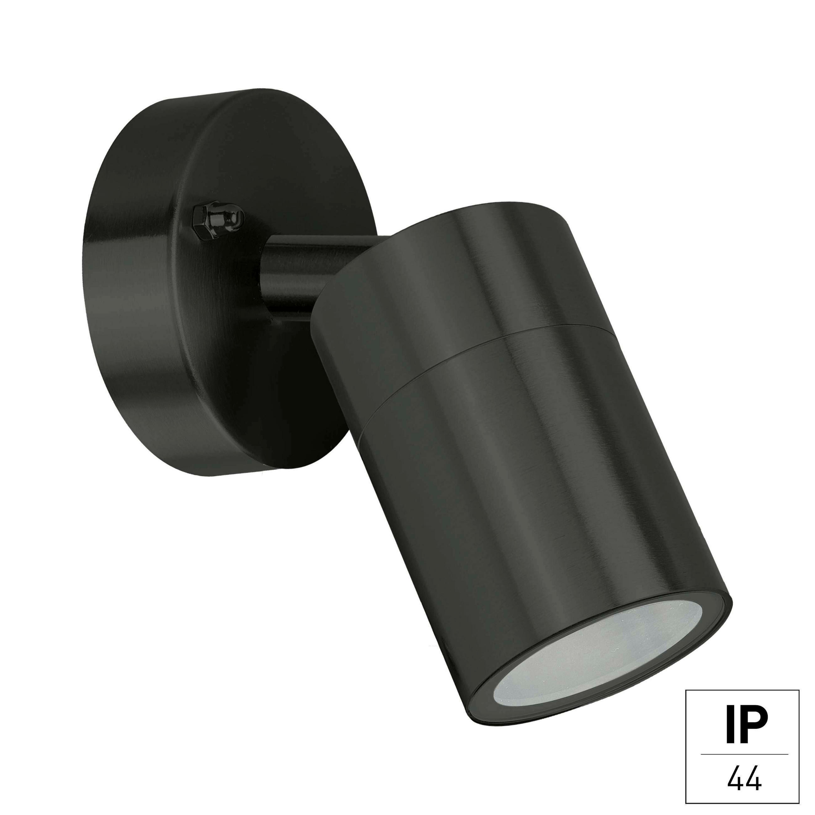 AUßENWANDLEUCHTE SIRIUS 9.6/8.5/14.4 cm   - Anthrazit, Design, Metall (9.6/8.5/14.4cm)