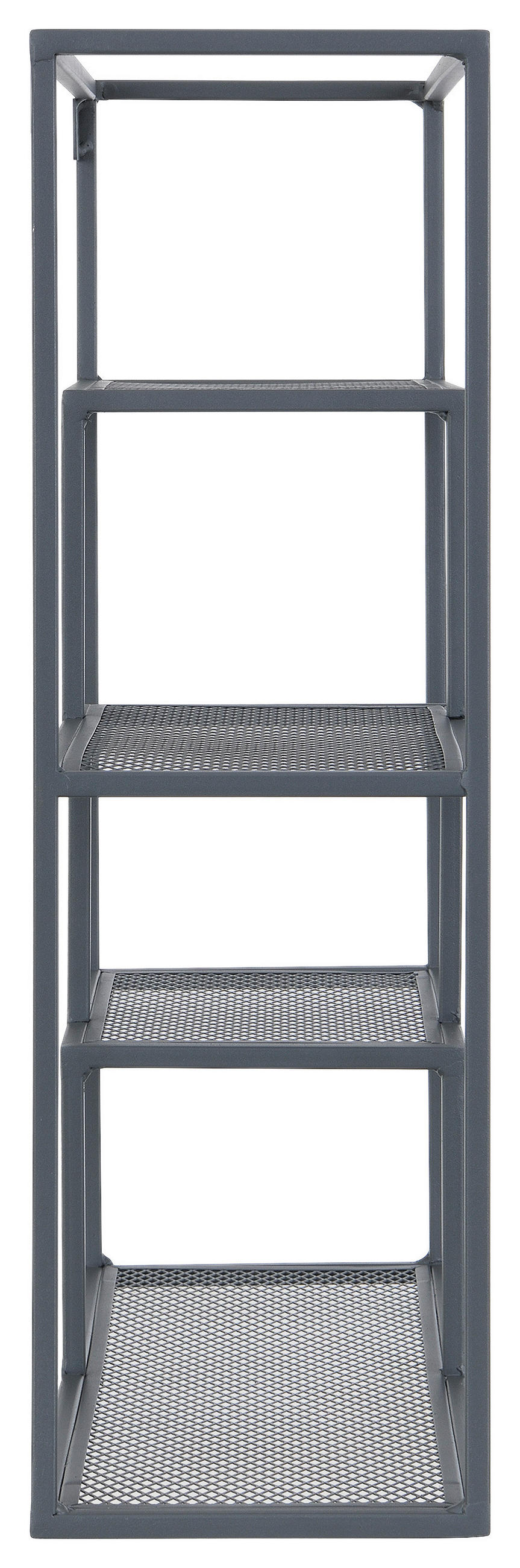 WANDREGAL 50/60/18 cm  - Dunkelgrau, Basics, Metall (50/60/18cm) - home24