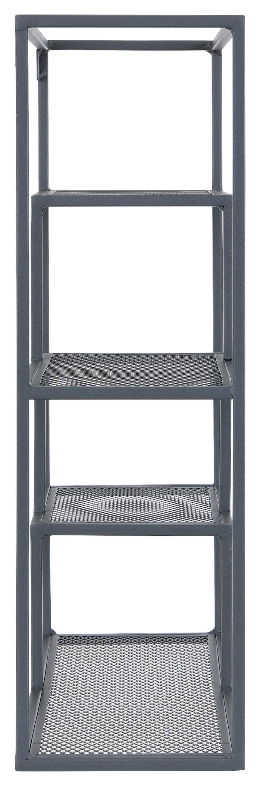 WANDREGAL 50/60/18 cm  - Dunkelgrau, Basics, Metall (50/60/18cm) - home24