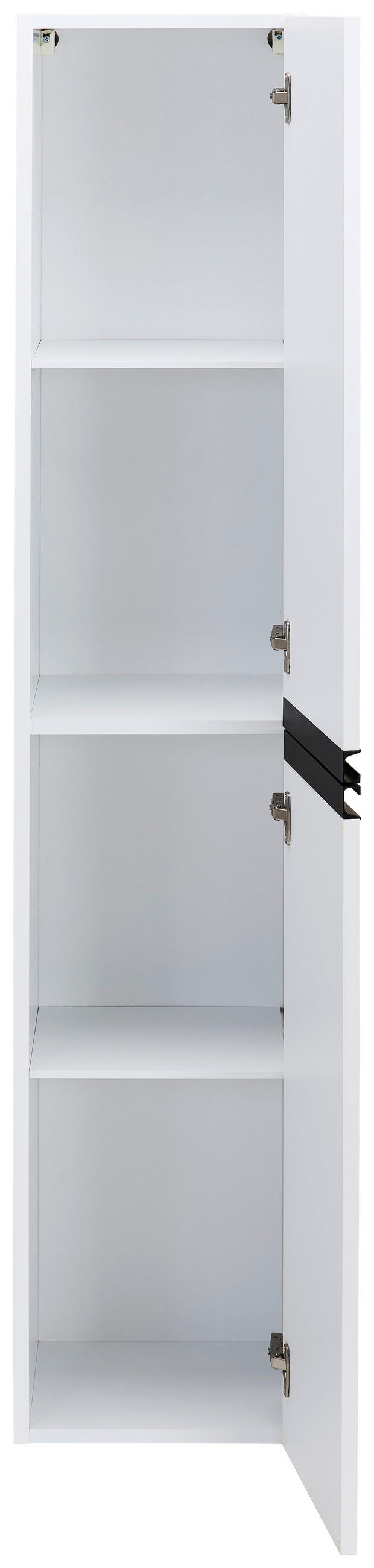 HOCHSCHRANK 41/180/41 cm  - Schwarz/Weiß, MODERN, Holzwerkstoff/Metall (41/180/41cm) - MID.YOU