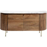 SIDEBOARD  in 160/78/45 cm  - Goldfarben/Braun, Design, Holz/Stein (160/78/45cm) - Kare-Design