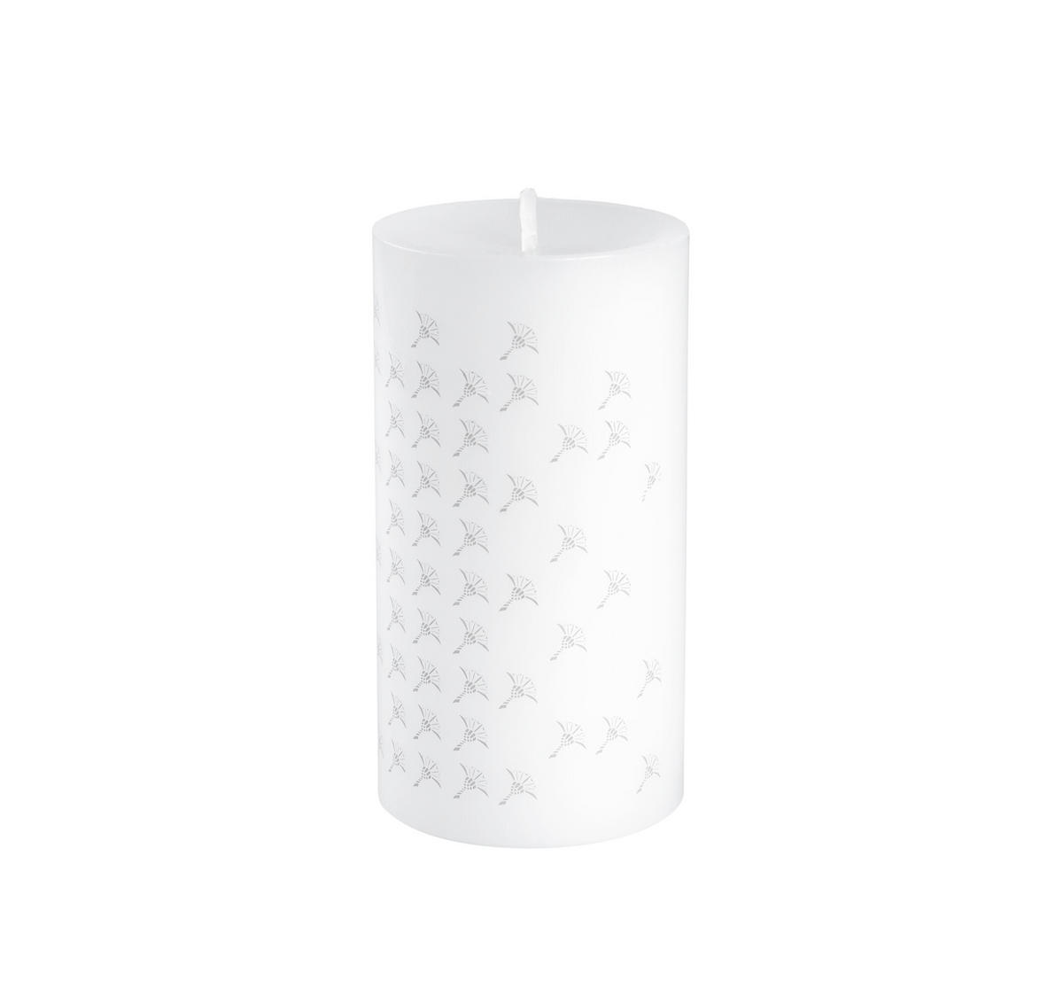 STUMPENKERZENSET  - Weiß, Design, Naturmaterialien (8/15cm) - Joop!