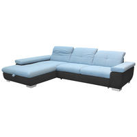 SEDEŽNA GARNITURA, mikrovlakna  - barve kroma, Design, kovina/tekstil (204/297cm) - Xora