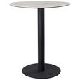 BARTISCH oval Schwarz, Taupe, Beige  - Taupe/Beige, Design, Glas/Keramik (90/90/105cm) - Novel