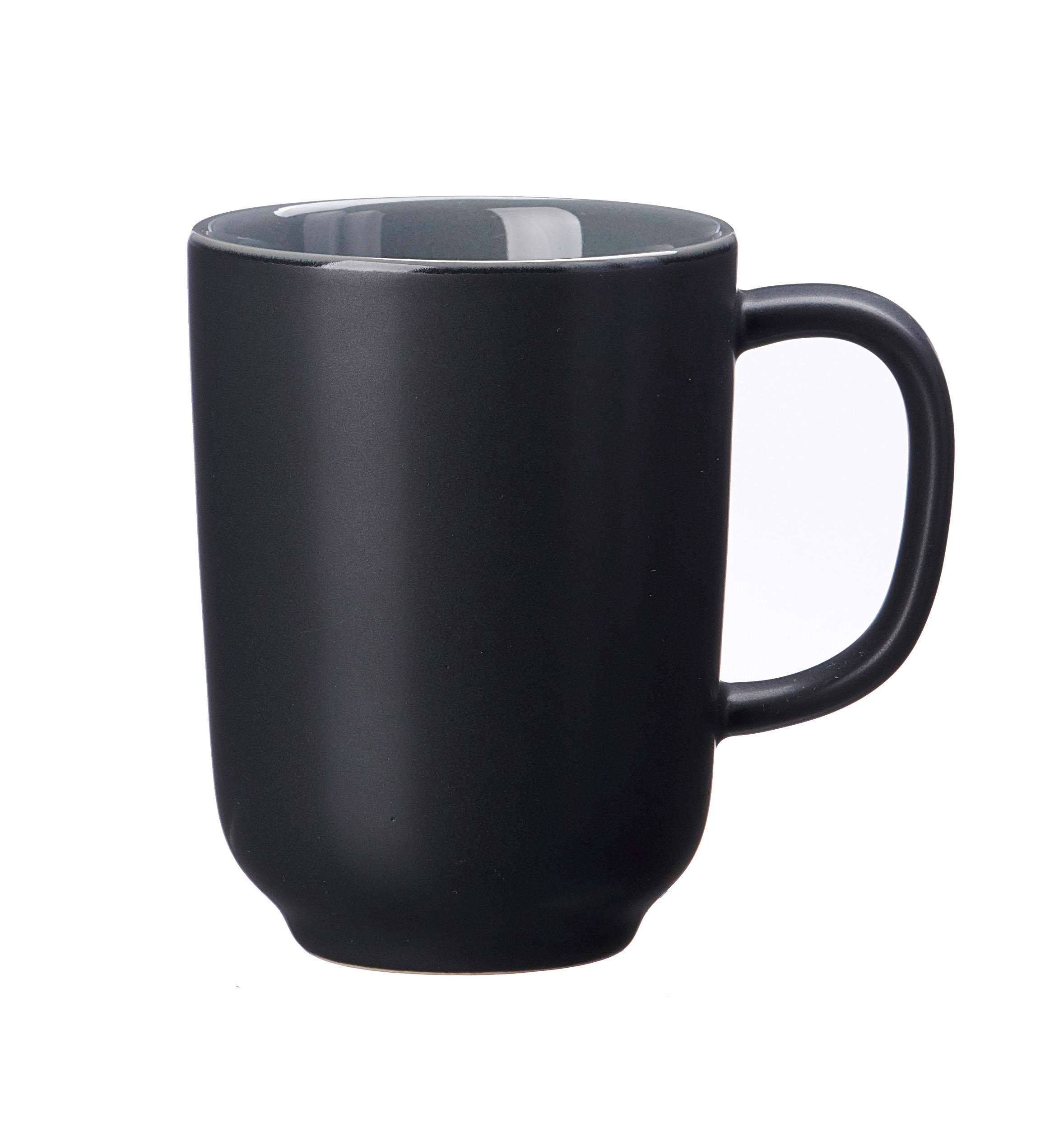 KAFFEEBECHER JASPER    - Schwarz/Grau, Basics, Keramik (11/8/10cm) - Ritzenhoff Breker