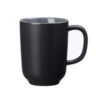 KAFFEEBECHER JASPER  - Schwarz/Grau, Basics, Keramik (11/8/10cm) - Ritzenhoff Breker