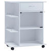 RULLVAGN in vit  - vit, Modern, metall/trämaterial (65/39/80cm) - MID.YOU