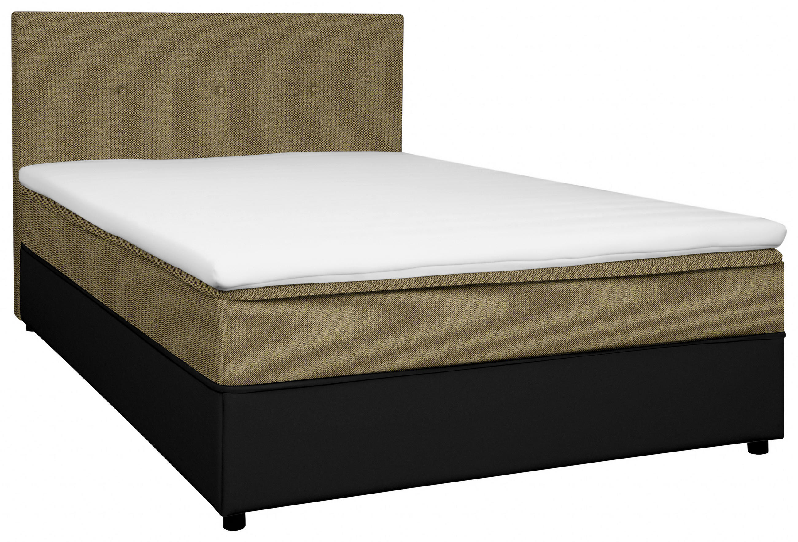 BOXBETT 120/200 cm  in Gelb, Schwarz  - Gelb/Schwarz, KONVENTIONELL, Holz/Textil (120/200cm) - Carryhome
