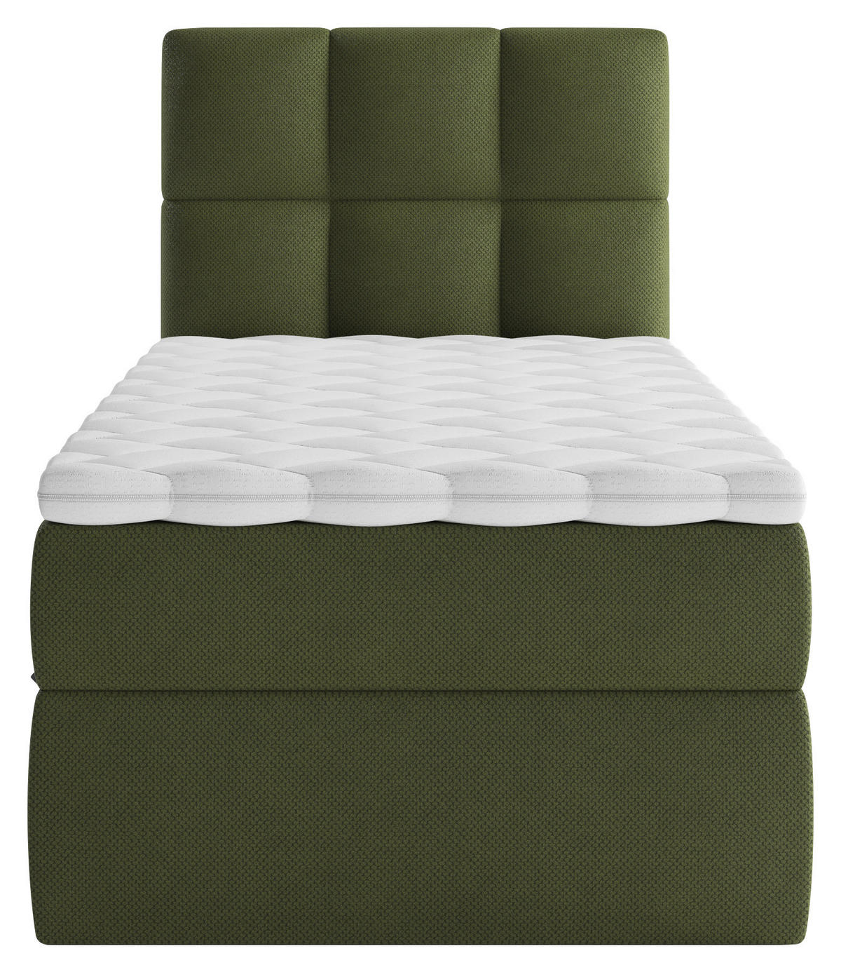 BOXBETT 90/200 cm  in Dunkelgrün  - Dunkelgrün/Schwarz, MODERN, Holz/Holzwerkstoff (90/200cm) - MID.YOU