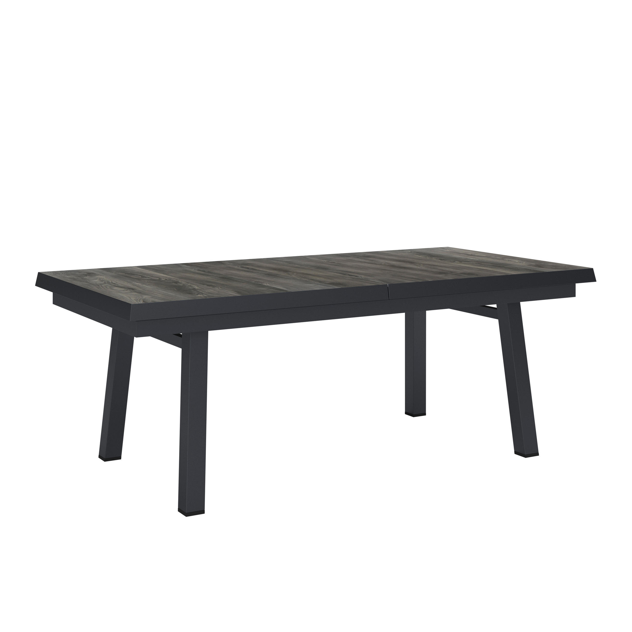 GARTENTISCH 100/200-260/77 cm Metall, Keramik rechteckig  - Anthrazit/Grau, Design, Keramik/Metall (100/200-260/77cm) - Ambia Garden