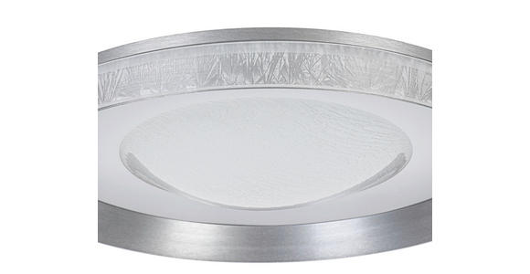 LED-DECKENLEUCHTE 40/9 cm   - Dunkelgrau/Transparent, Design, Kunststoff/Metall (40/9cm) - Novel
