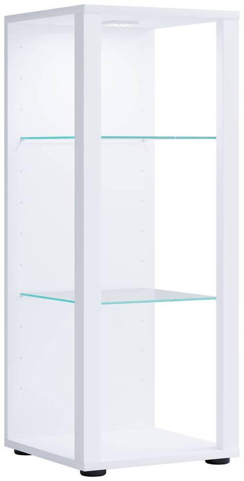 VITRINE in Weiß  - Schwarz/Weiß, MODERN, Glas/Holzwerkstoff (35/90/35cm) - MID.YOU