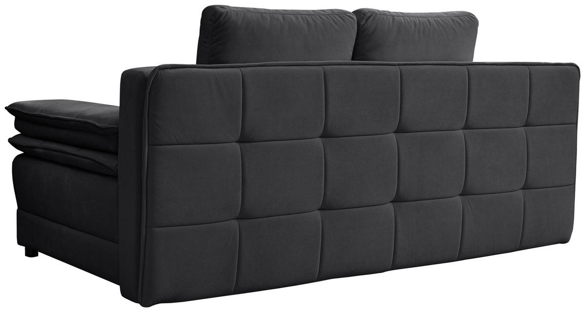 SCHLAFSOFA in Webstoff Graphitfarben  - Schwarz/Graphitfarben, Modern, Kunststoff/Textil (202/73-92/105cm) - MID.YOU