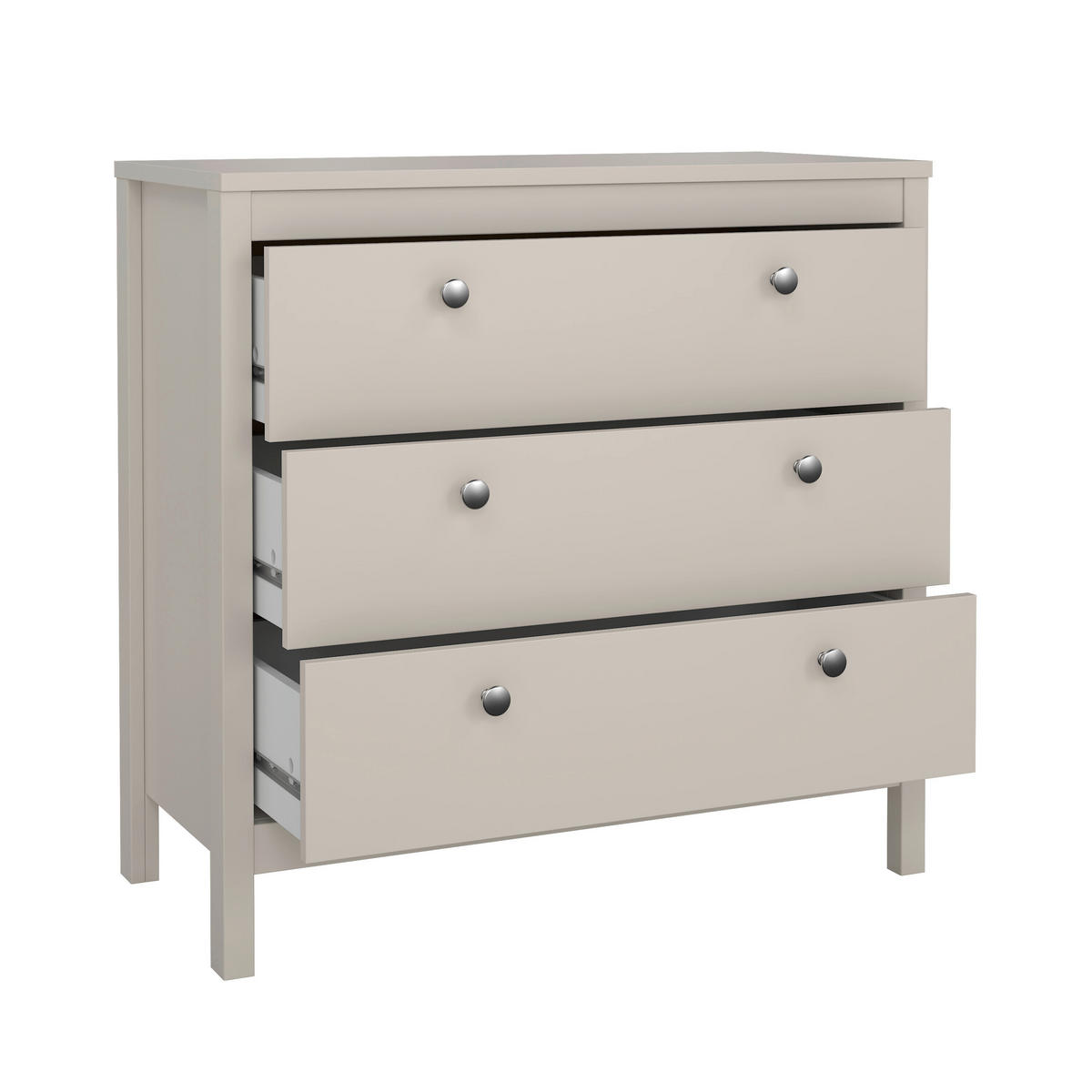 KOMMODE  in 82,3/79,7/38,4 cm  - Kaschmir/Silberfarben, MODERN, Holz/Metall (82,3/79,7/38,4cm) - MID.YOU