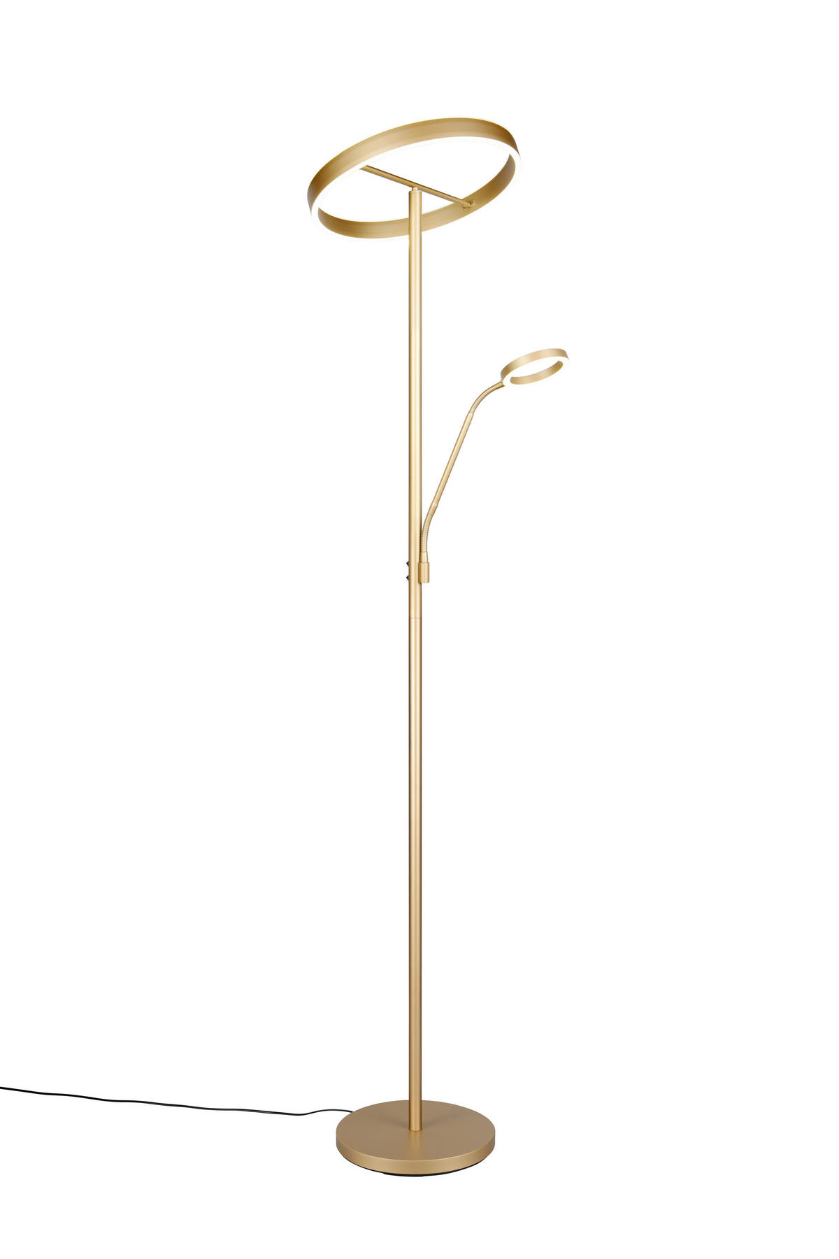 LED-STEHLEUCHTE - Goldfarben, Design, Metall (40/180cm) - Trio Leuchten