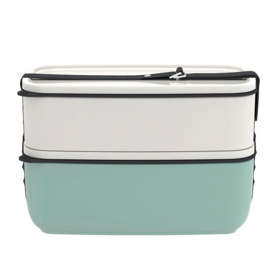 LUNCHBOX  0,64/0,94 l  - mentazöld/fehér, Basics, műanyag/kerámia (20/13/13cm) - like.Villeroy & Boch