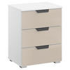 NACHTSCHRANK 47/62/42 cm  - Champagner/Alufarben, MODERN, Glas/Holzwerkstoff (47/62/42cm) - Rauch Möbel