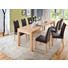 STUHL Lederlook Buche massiv Braun, Buchefarben - Buchefarben/Braun, KONVENTIONELL, Holz/Textil (47/100/59cm) - Celina Home