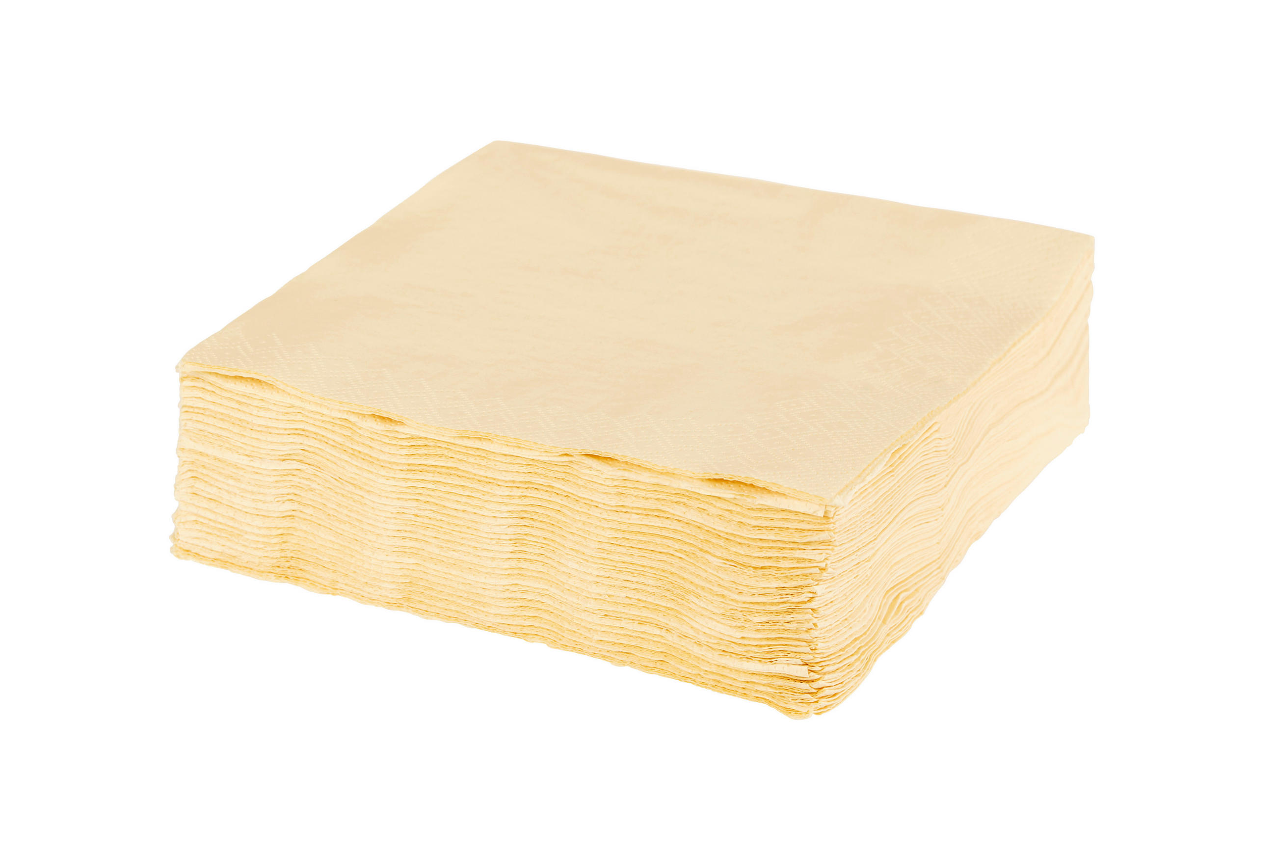 Serviette Lavenia Einfarbig Creme 50 Stk., 33x33 cm