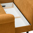 ECKSOFA Senfgelb Flachgewebe  - Senfgelb/Schwarz, Design, Kunststoff/Textil (175/278cm) - Xora