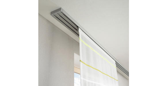FLÄCHENVORHANGSCHIENE 240 cm - Alufarben, Design, Metall (240cm) - Homeware