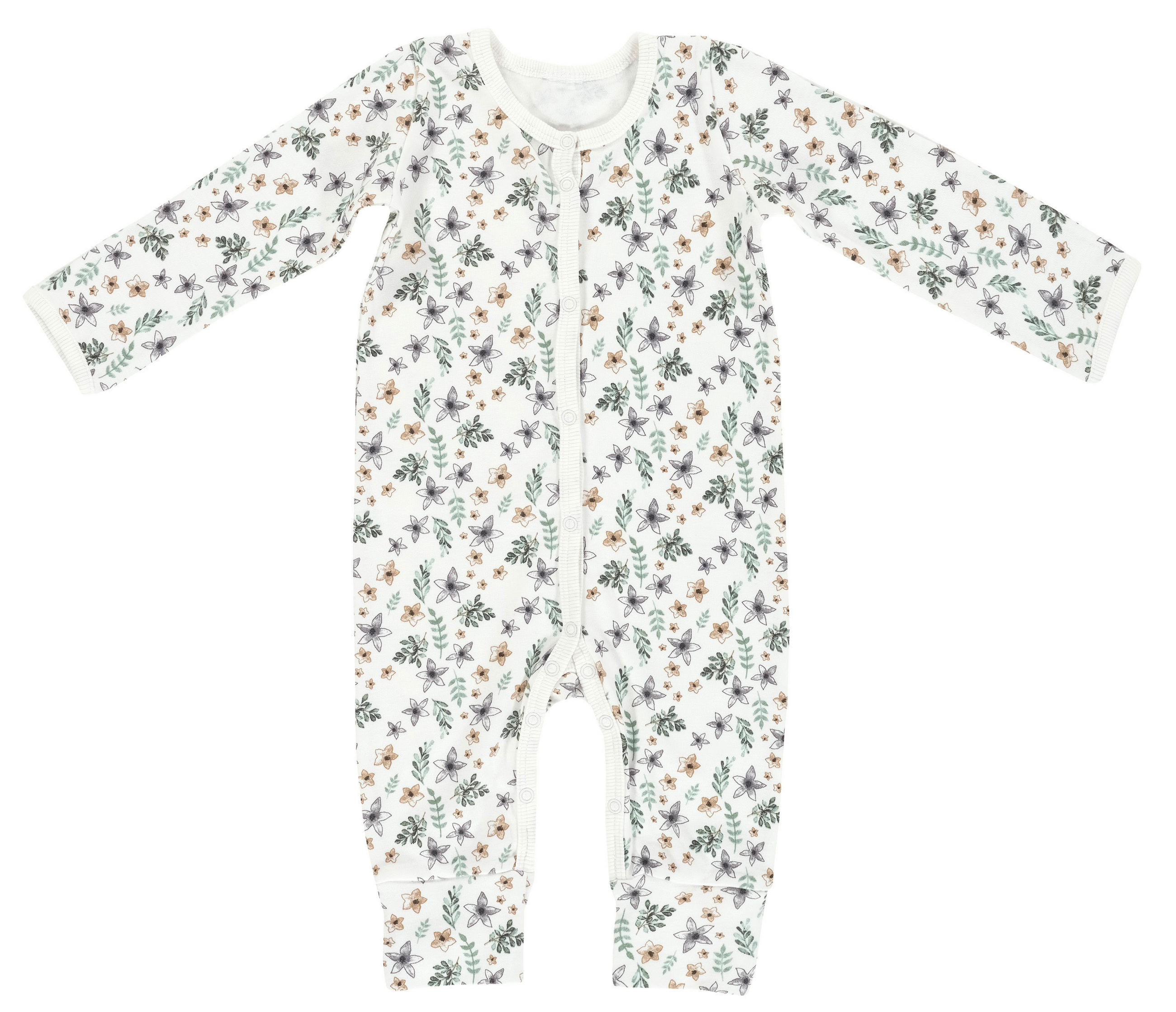 SCHLAFANZUG  - Weiß/Grün, Basics, Textil (68null) - Alvi
